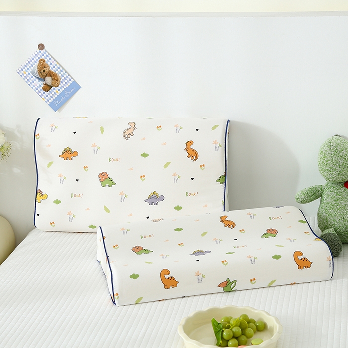 91家纺网 家纺一手货源 找家纺 良佐生活 2025春夏新款水洗天丝棉乳胶枕套 侏罗纪