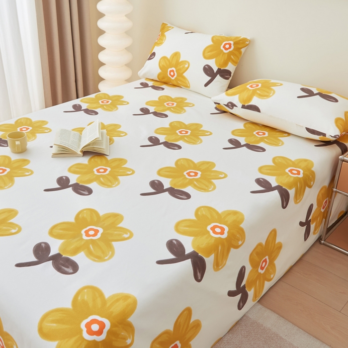 91家纺网 家纺一手货源 找家纺 棉乐町 2025新款全棉纯棉老粗布床单陌微