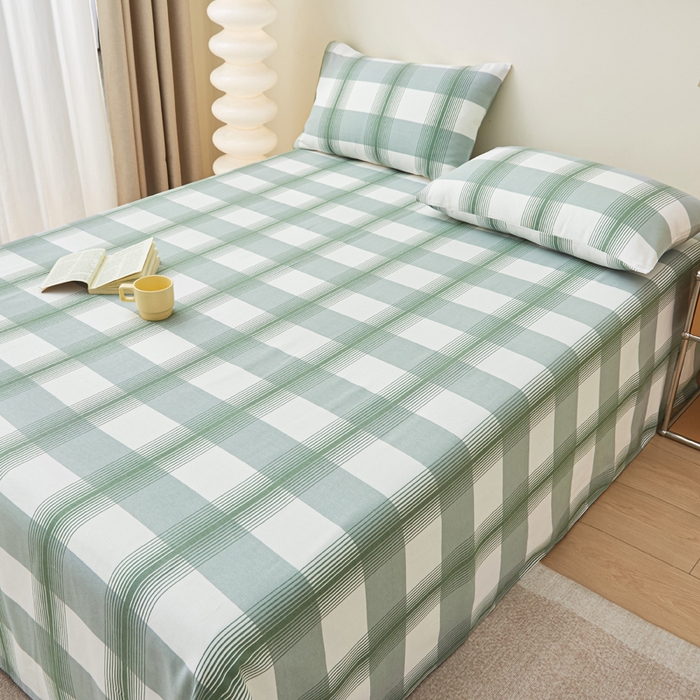 91家纺网 家纺一手货源 找家纺 金泰莱 2025新款纯棉全棉粗布床单 本真