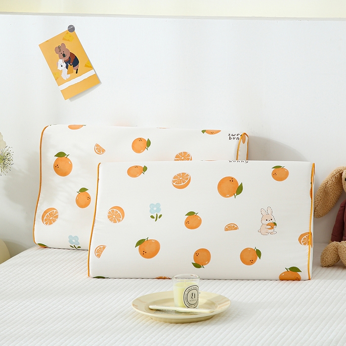 91家纺网 家纺一手货源 找家纺 （总）良佐生活 2025春夏新款儿童学生天丝水洗棉乳胶枕套成人记忆枕枕头套