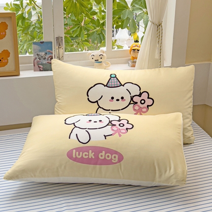 91家纺网 家纺一手货源 找家纺 （总）茉礼 2025新款大版贴布绣水洗棉枕套