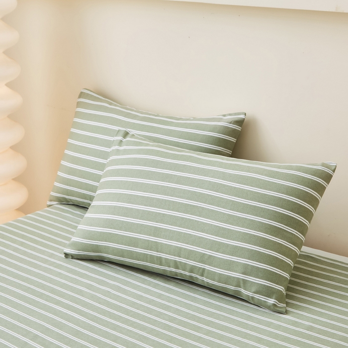 91家纺网 家纺一手货源 找家纺 首爱家纺 2025新款老粗布全棉纯棉床单三件套软凉席子 鸿雁