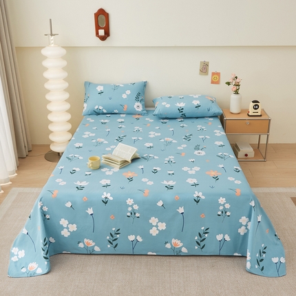 91家纺网 家纺一手货源 找家纺 棉乐町 2025新款全棉纯棉老粗布床单青森