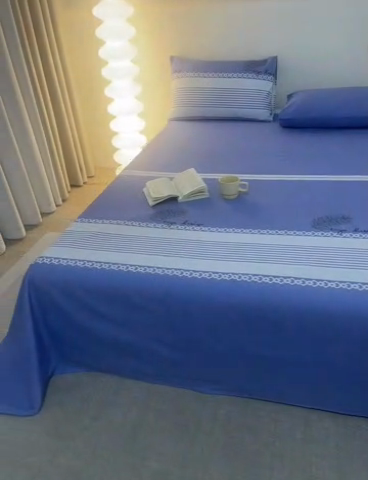 91家纺网 家纺一手货源 找家纺 棉乐町 2025新款全棉纯棉老粗布床单本色