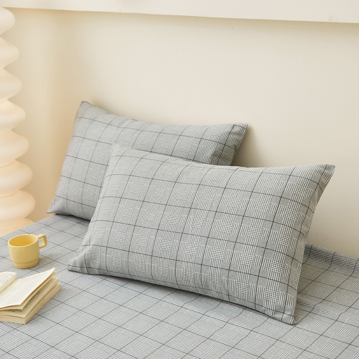 91家纺网 家纺一手货源 找家纺 首爱家纺 2025新款老粗布全棉纯棉床单三件套软凉席子 素韵格