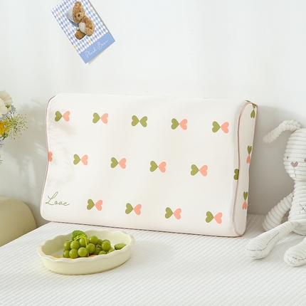 91家纺网 家纺一手货源 找家纺 （总）良佐生活 2025春夏新款儿童学生天丝水洗棉乳胶枕套成人记忆枕枕头套