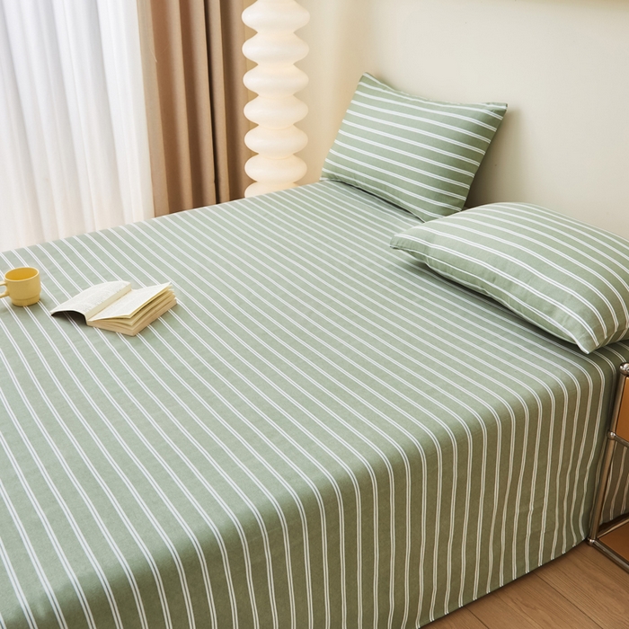 91家纺网 家纺一手货源 找家纺 金泰莱 2025新款纯棉全棉粗布床单 鸿雁