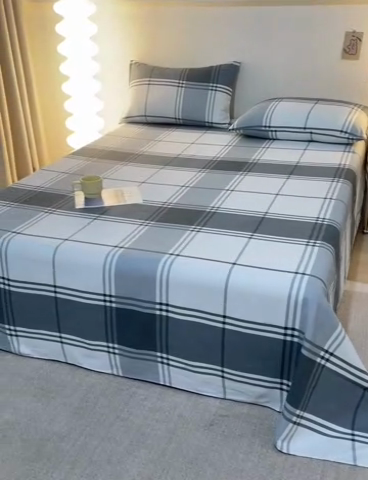 91家纺网 家纺一手货源 找家纺 棉乐町 2025新款全棉纯棉老粗布床单朴素