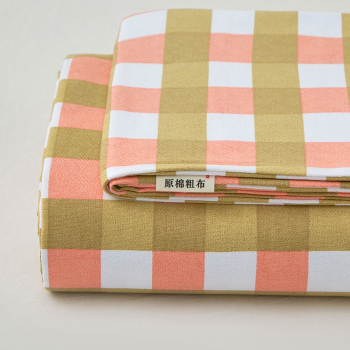 91家纺网 家纺一手货源 找家纺 棉乐町 2025新款全棉纯棉老粗布床单春娇