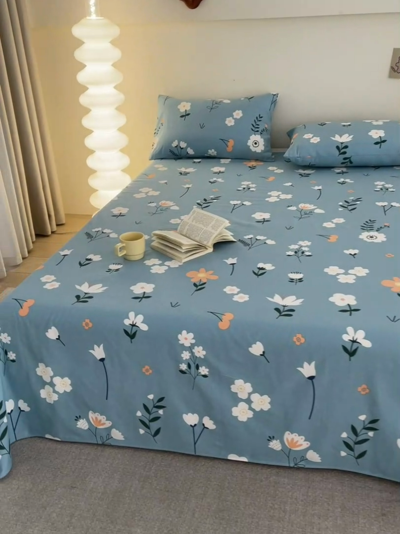 91家纺网 家纺一手货源 找家纺 首爱家纺 2025新款老粗布全棉纯棉床单三件套软凉席子 青森