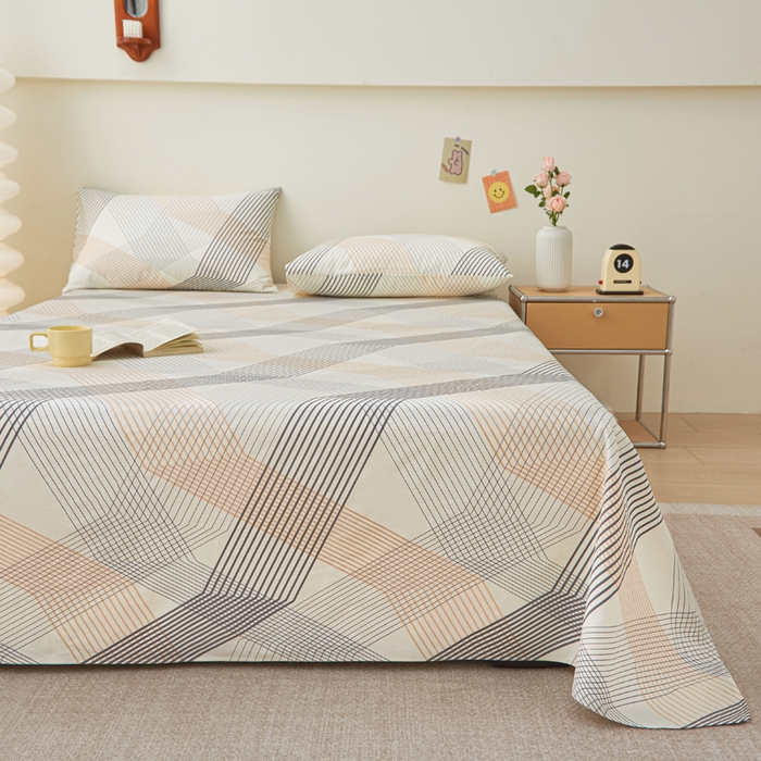 91家纺网 家纺一手货源 找家纺 棉乐町 2025新款全棉纯棉老粗布床单素笺