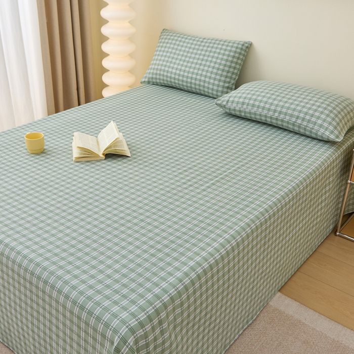 91家纺网 家纺一手货源 找家纺 金泰莱 2025新款纯棉全棉粗布床单 华丽