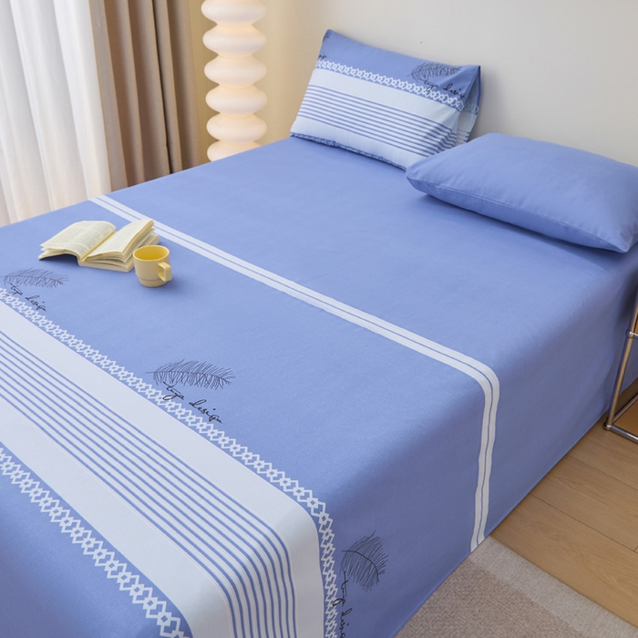 91家纺网 家纺一手货源 找家纺 棉乐町 2025新款全棉纯棉老粗布床单本色