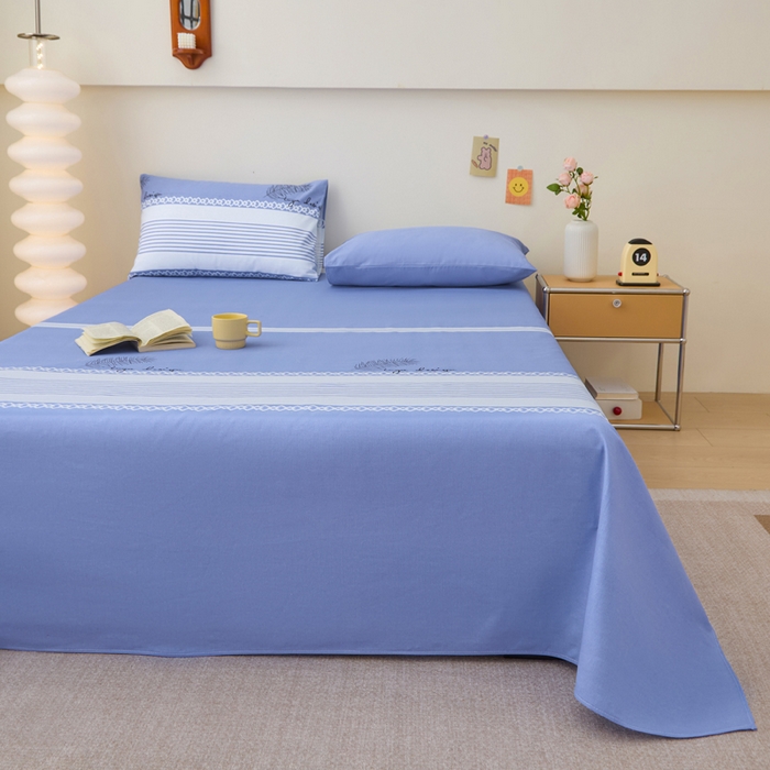 91家纺网 家纺一手货源 找家纺 金泰莱 2025新款纯棉全棉粗布床单 本色