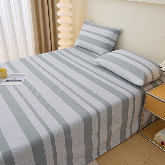 91家纺网 家纺一手货源 找家纺 棉乐町 2025新款全棉纯棉老粗布床单柒墨