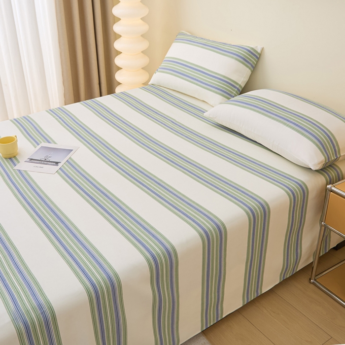 91家纺网 家纺一手货源 找家纺 棉乐町 2025新款全棉纯棉老粗布床单满江