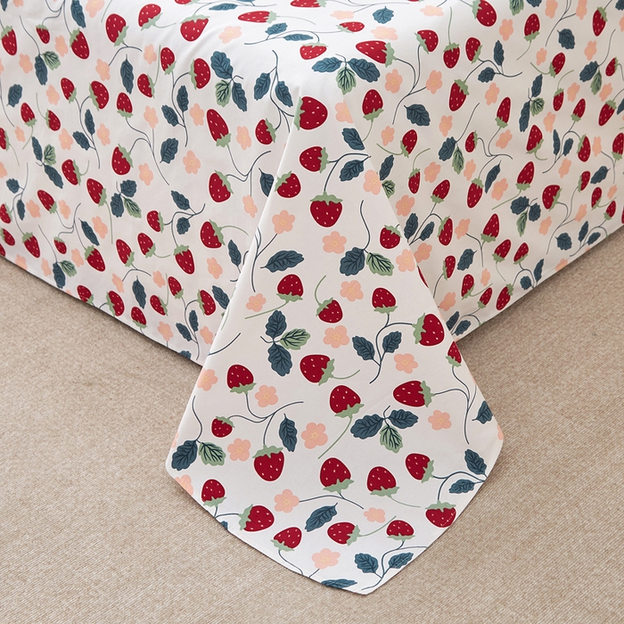 91家纺网 家纺一手货源 找家纺 棉乐町 2025新款全棉纯棉老粗布床单暖莓