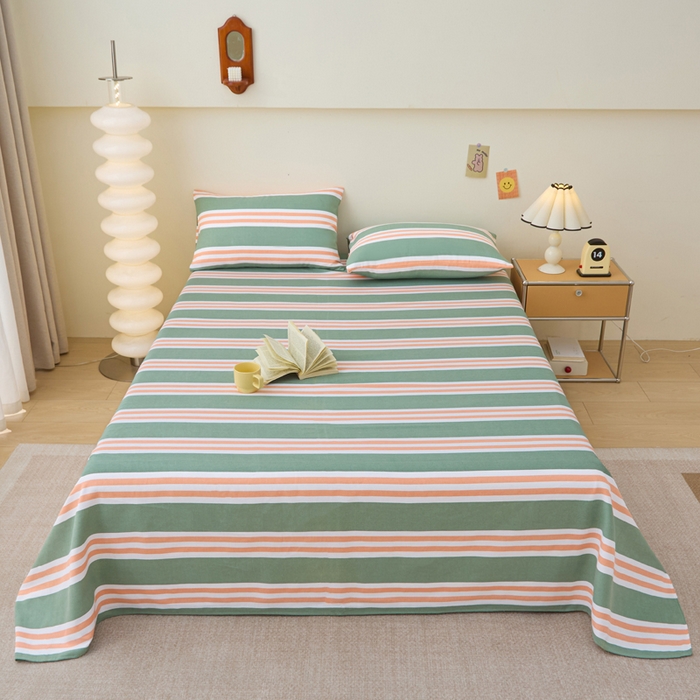 91家纺网 家纺一手货源 找家纺 金泰莱 2025新款纯棉全棉粗布床单 北海道