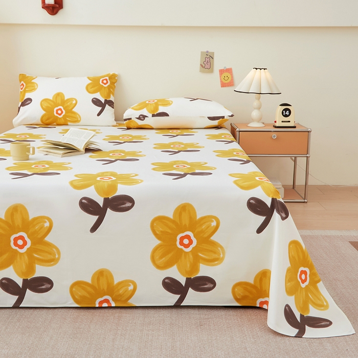 91家纺网 家纺一手货源 找家纺 金泰莱 2025新款纯棉全棉粗布床单 陌微