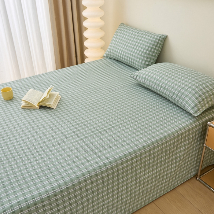 91家纺网 家纺一手货源 找家纺 金泰莱 2025新款纯棉全棉粗布床单 华丽