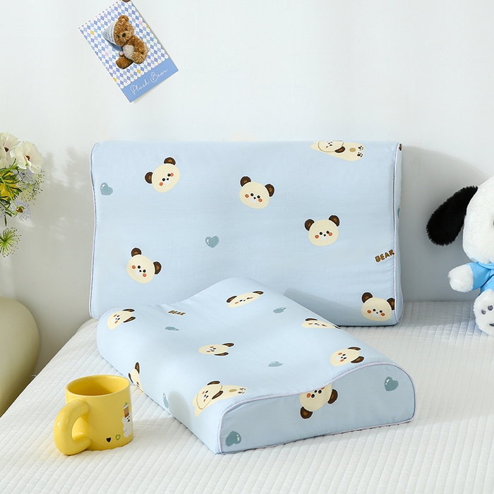 91家纺网 家纺一手货源 找家纺 良佐生活 2025春夏新款水洗天丝棉乳胶枕套 小奶狗-兰