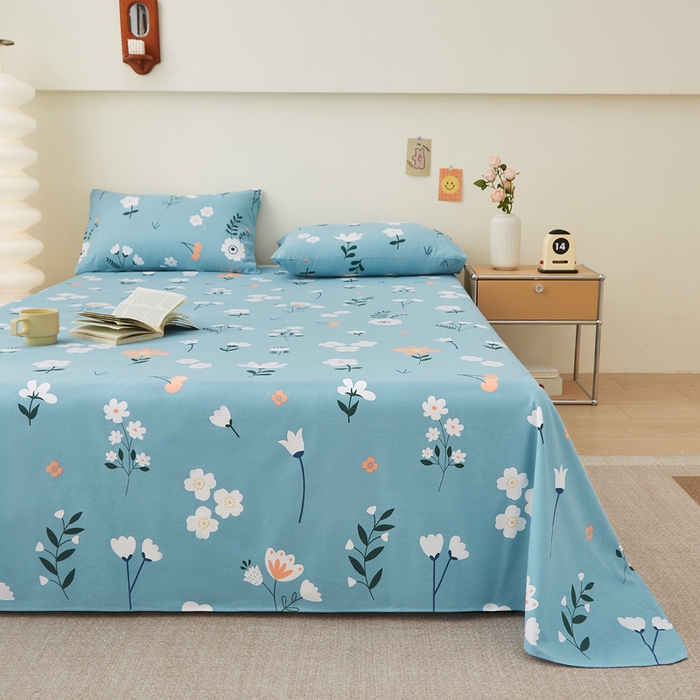 91家纺网 家纺一手货源 找家纺 棉乐町 2025新款全棉纯棉老粗布床单青森