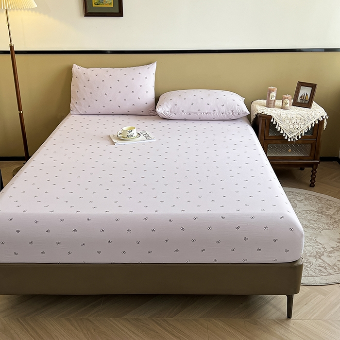 91家纺网 家纺一手货源 找家纺 （总）笠客家纺 2025加厚A类针织棉双层纱床笠小碎花床罩