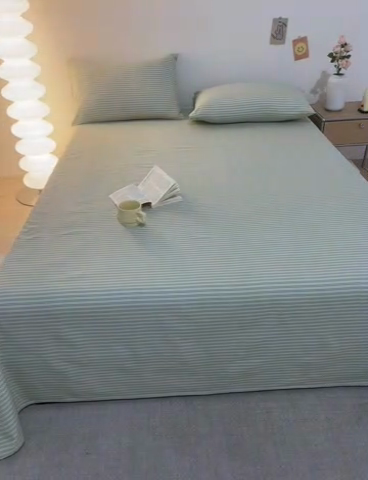 91家纺网 家纺一手货源 找家纺 棉乐町 2025新款全棉纯棉老粗布床单细川