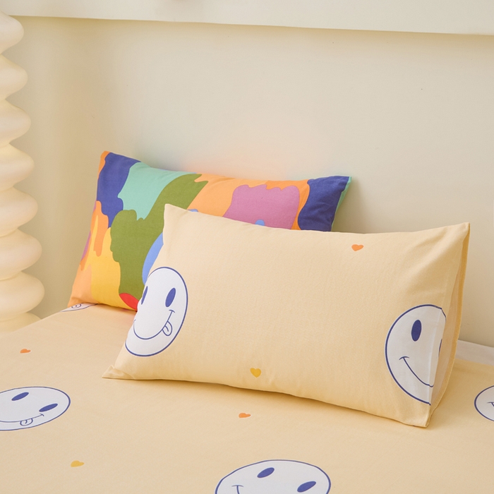 91家纺网 家纺一手货源 找家纺 棉乐町 2025新款全棉纯棉老粗布床单夕晴