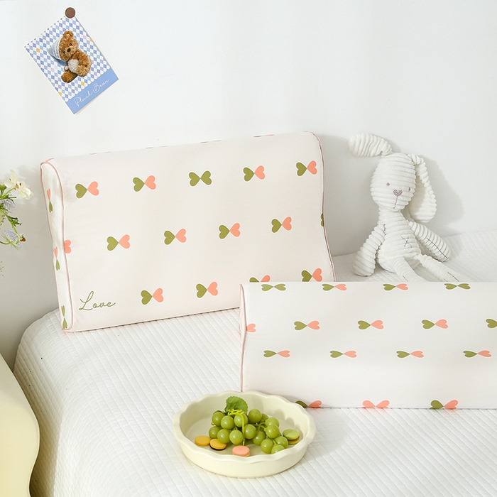 91家纺网 家纺一手货源 找家纺 良佐生活 2025春夏新款水洗天丝棉乳胶枕套 心动