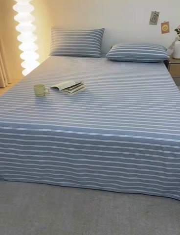 91家纺网 家纺一手货源 找家纺 棉乐町 2025新款全棉纯棉老粗布床单北斗