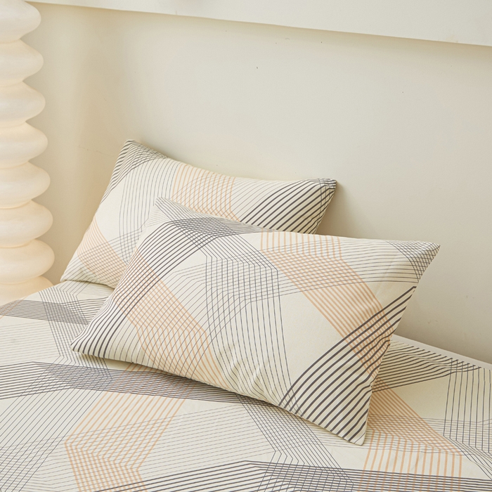 91家纺网 家纺一手货源 找家纺 首爱家纺 2025新款老粗布全棉纯棉床单三件套软凉席子 素笺