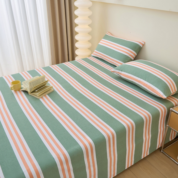 91家纺网 家纺一手货源 找家纺 金泰莱 2025新款纯棉全棉粗布床单 北海道