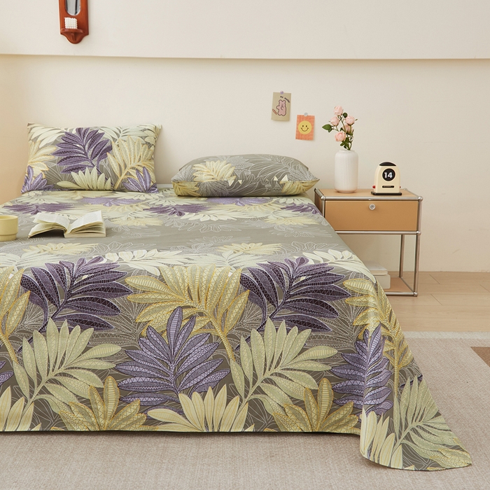 91家纺网 家纺一手货源 找家纺 棉乐町 2025新款全棉纯棉老粗布床单秀颜