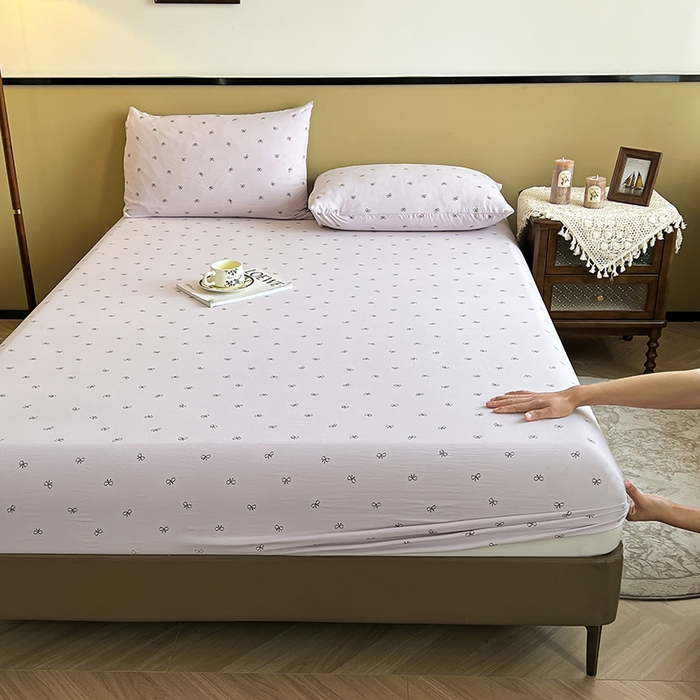 91家纺网 家纺一手货源 找家纺 （总）笠客家纺 2025加厚A类针织棉双层纱床笠小碎花床罩