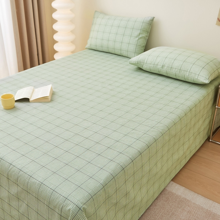 91家纺网 家纺一手货源 找家纺 金泰莱 2025新款纯棉全棉粗布床单 卡拉