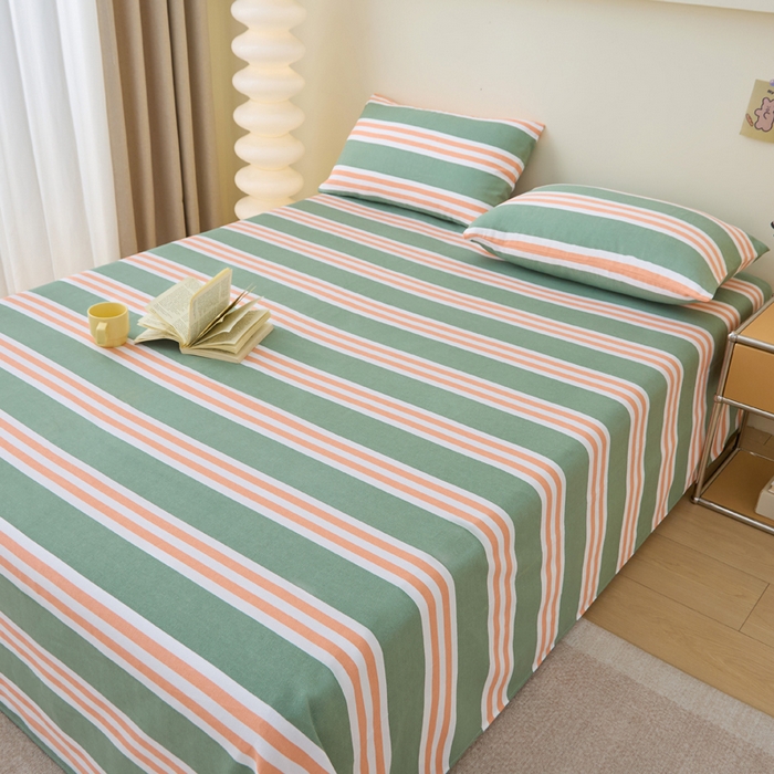 91家纺网 家纺一手货源 找家纺 金泰莱 2025新款纯棉全棉粗布床单 北海道