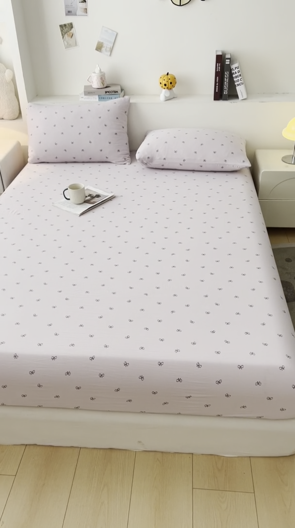 91家纺网 家纺一手货源 找家纺 （总）笠客家纺 2025加厚A类针织棉双层纱床笠小碎花床罩