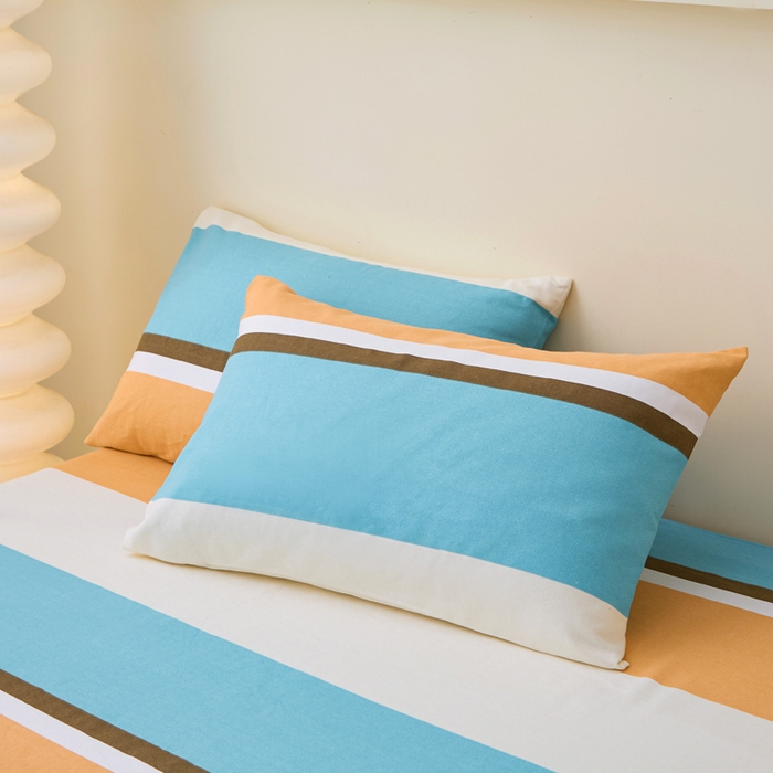 91家纺网 家纺一手货源 找家纺 首爱家纺 2025新款老粗布全棉纯棉床单三件套软凉席子 春风