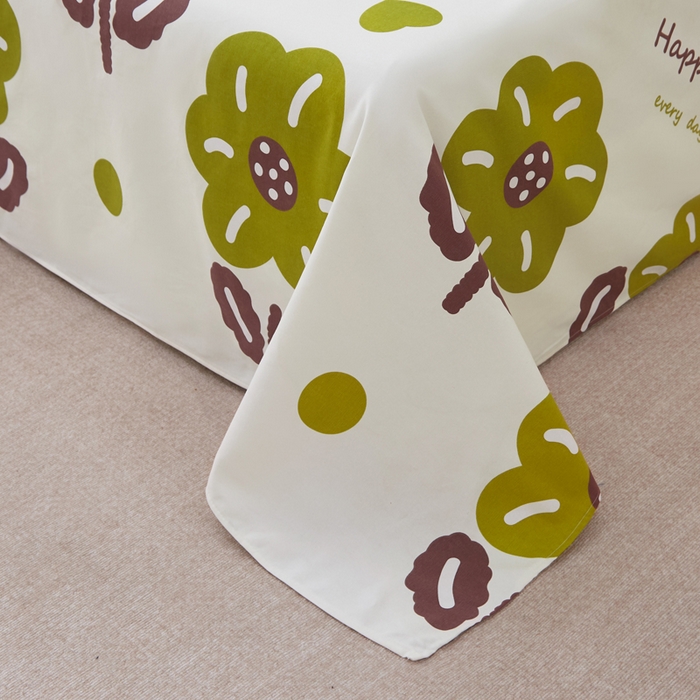 91家纺网 家纺一手货源 找家纺 棉乐町 2025新款全棉纯棉老粗布床单初妍