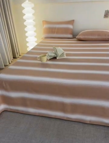 91家纺网 家纺一手货源 找家纺 棉乐町 2025新款全棉纯棉老粗布床单西治