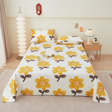 91家纺网 家纺一手货源 找家纺 棉乐町 2025新款全棉纯棉老粗布床单陌微