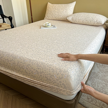 91家纺网 家纺一手货源 找家纺 （总）笠客家纺 2025加厚A类针织棉双层纱床笠小碎花床罩