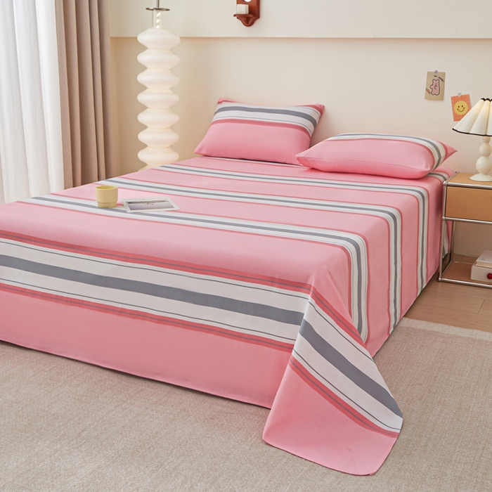 91家纺网 家纺一手货源 找家纺 首爱家纺 2025新款老粗布全棉纯棉床单三件套软凉席子 巢尔