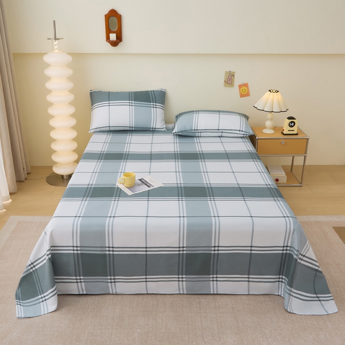 91家纺网 家纺一手货源 找家纺 棉乐町 2025新款全棉纯棉老粗布床单朴素