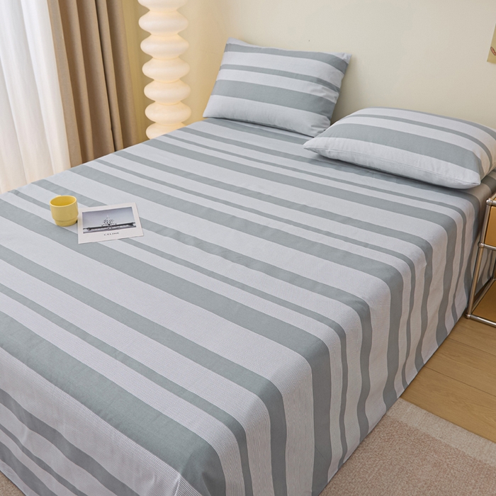 91家纺网 家纺一手货源 找家纺 棉乐町 2025新款全棉纯棉老粗布床单柒墨