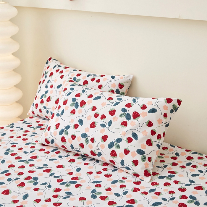 91家纺网 家纺一手货源 找家纺 首爱家纺 2025新款老粗布全棉纯棉床单三件套软凉席子暖莓