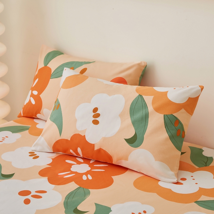 91家纺网 家纺一手货源 找家纺 首爱家纺 2025新款老粗布全棉纯棉床单三件套软凉席子 彩寻