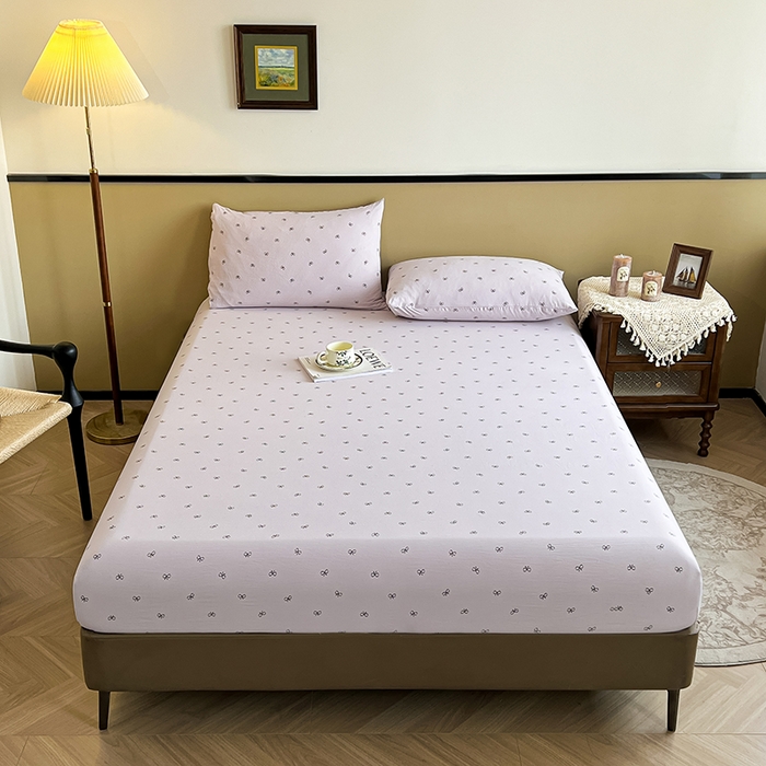 91家纺网 家纺一手货源 找家纺 （总）笠客家纺 2025加厚A类针织棉双层纱床笠小碎花床罩