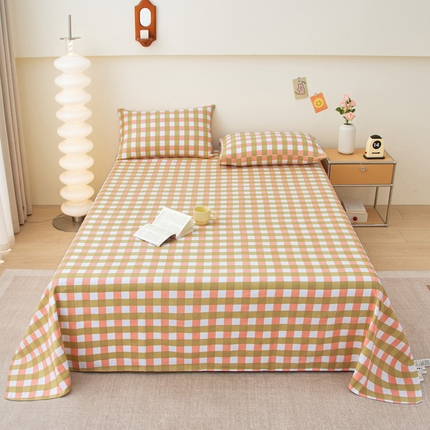 91家纺网 家纺一手货源 找家纺 棉乐町 2025新款全棉纯棉老粗布床单春娇